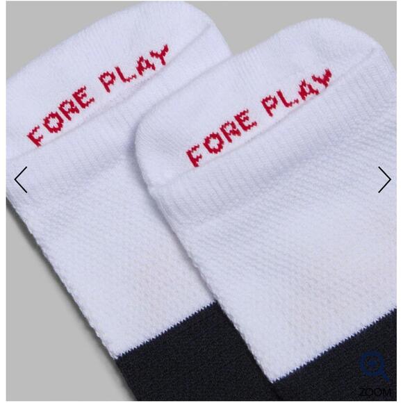 G/Fore Women's Two Tone Fore Play Ankle Socks (1 Pair)-XS/S-Snow/Twilight NEW - Picture 2 of 5